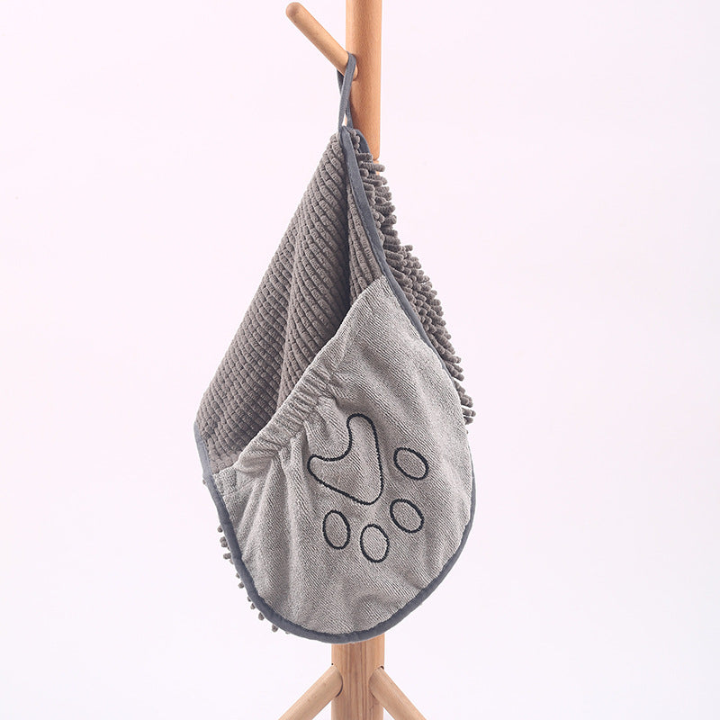 Pet Scrubbing Towel For Cats And Dogs Gloved Bath Towels