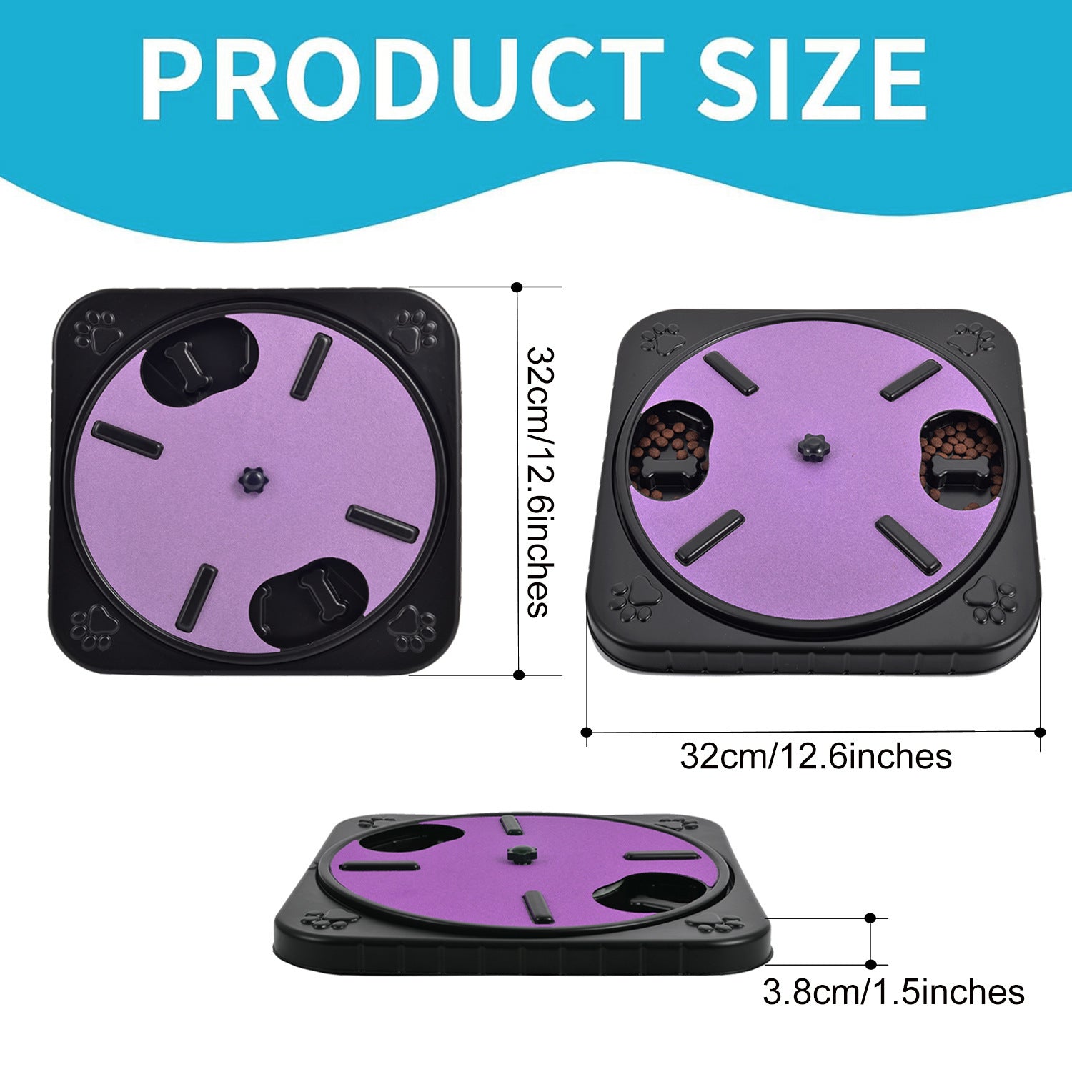 Cat Dog Scratch Board 360 Rotating Scratch Board With Treats - Pets Claw Trimmer Scratcher Dog Nails Trimmer