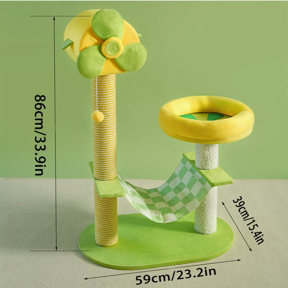 Cat Climbing Frames And Multi-level Cat Towers With Durable Scratching Posts, Comfortable And Fun Jumping Platforms, Hanging Toys, Viewing Perches, Removable Pet Gel Pads, And Hammocks