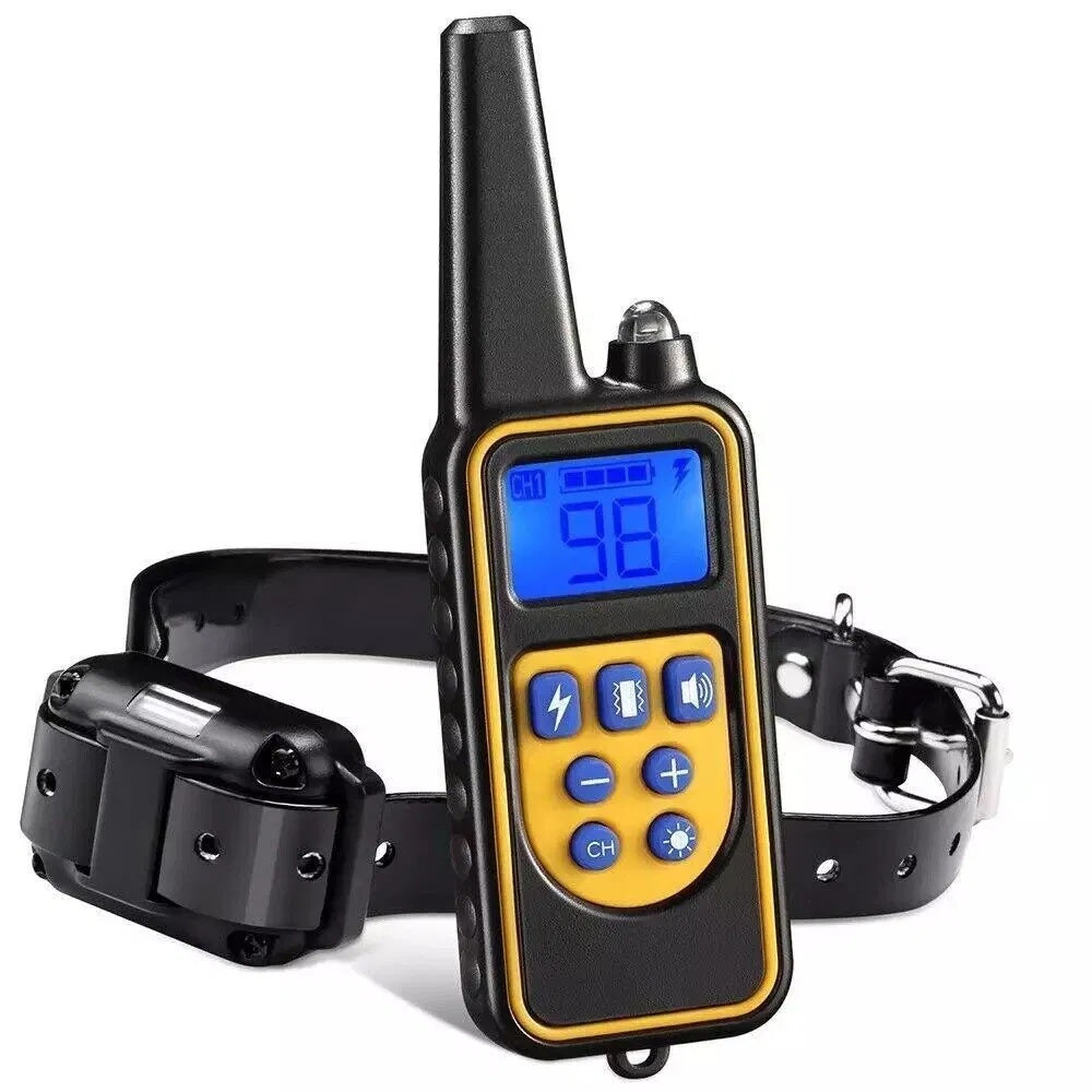 3000 FT Dog Training USB Collar Rechargeable Remote Shock PET Waterproof Trainer