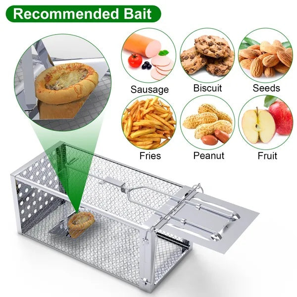 Single Door Rat Trap Cage Humane Rodent Trap Mouse Trap