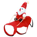 Pet Christmas Costume Riding Santa Claus with Bell