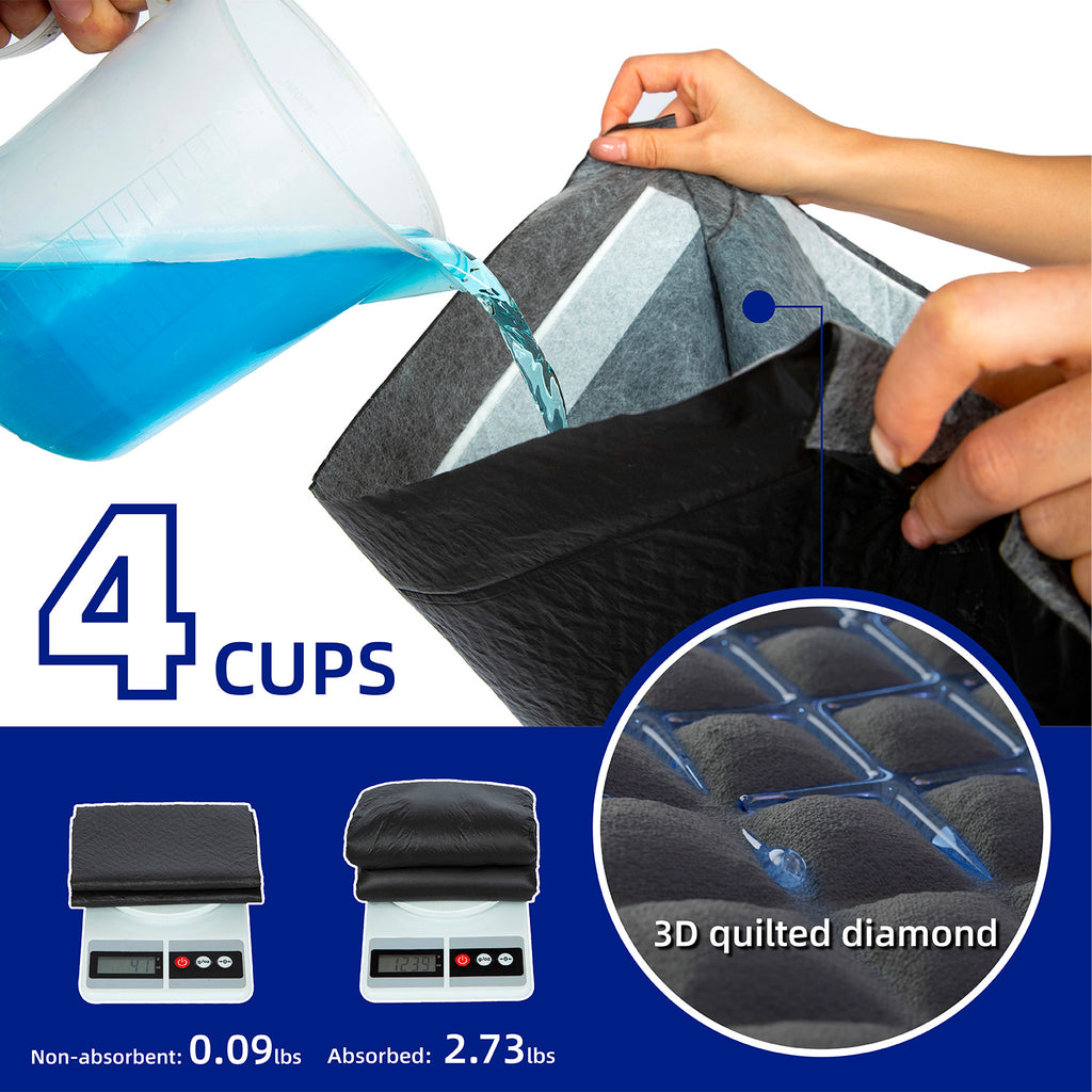 PETMARVEL Disposable Charcoal Puppy Pads Odor Control 24x24 Inches