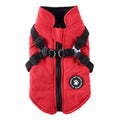 Cotton-Padded Jacket with Chest Strap Pet Winter Coat