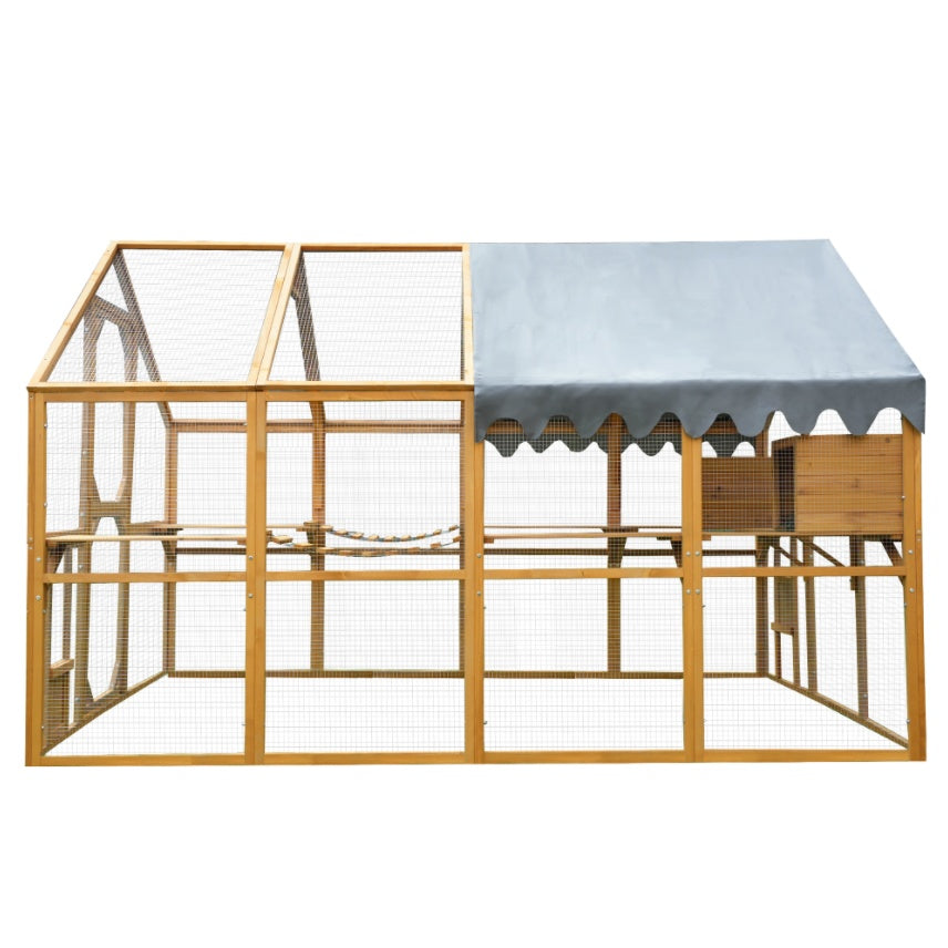 Outdoor Cat House Cat Enclosures 110 Large Kitten Playpen With Platforms,Upgrad