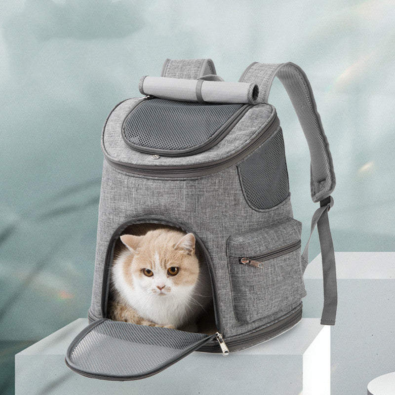 Pet Bag Backpack Oxford Cloth Exterior - Portable Pet Backpack - Shoulder Pet Bag - Dog & Cat