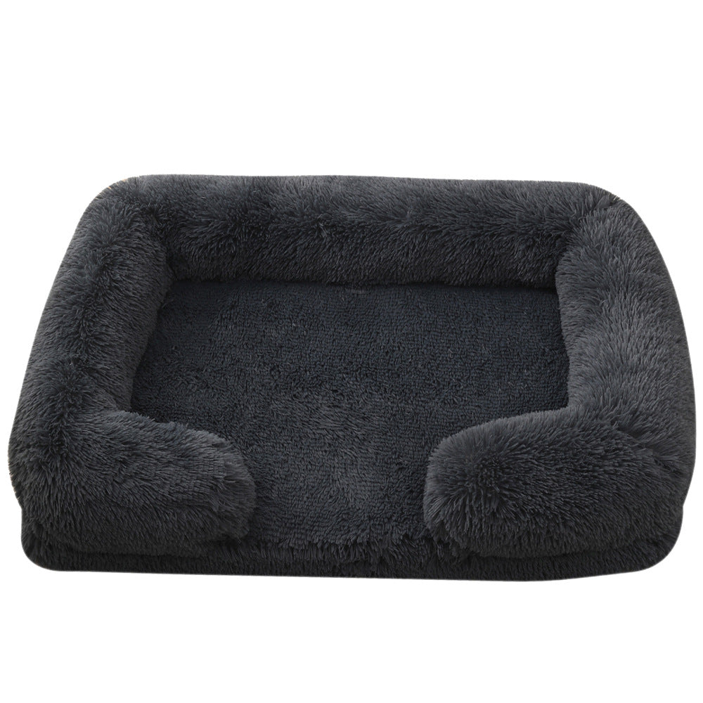 Plush Square Pet Bed Dog Bed Winter