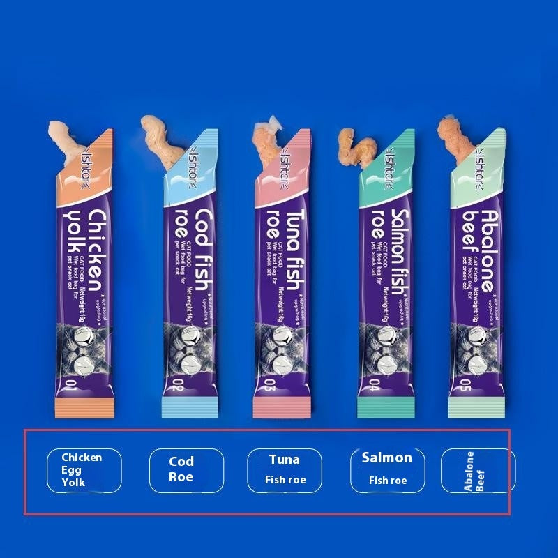 Cat Strip Kittens Nutrition Fat Hair Chin Wet Food Package Cat Snacks