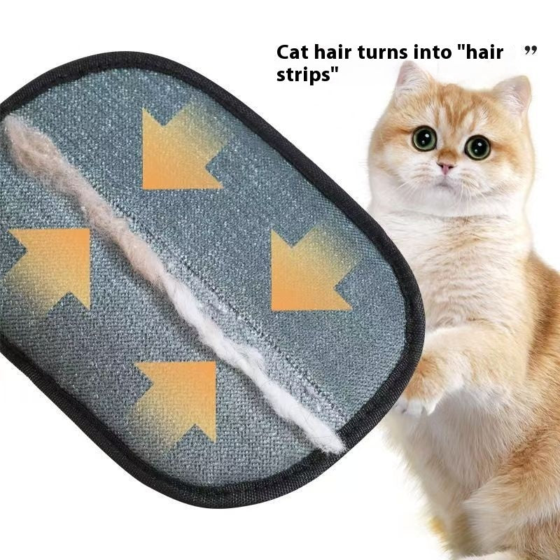 Pet Hair Removal Gloves Static Two-way Bristle