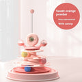 4 Level Cat Toy Tower Turntable Roller Balls