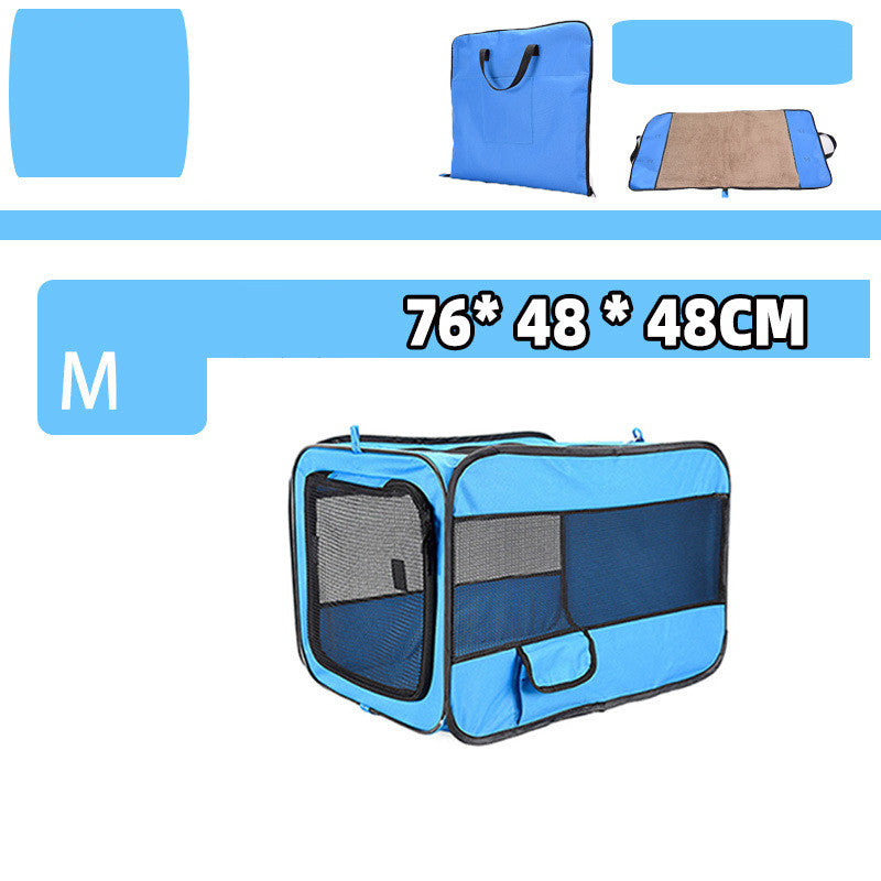 Folding Fabric Pet Carrier with Locking Safety Zippers