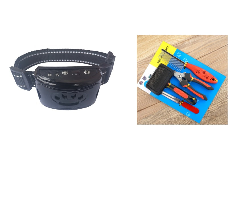 Dog Bark Arresting Training Collar with Vibration Sound Remote Control