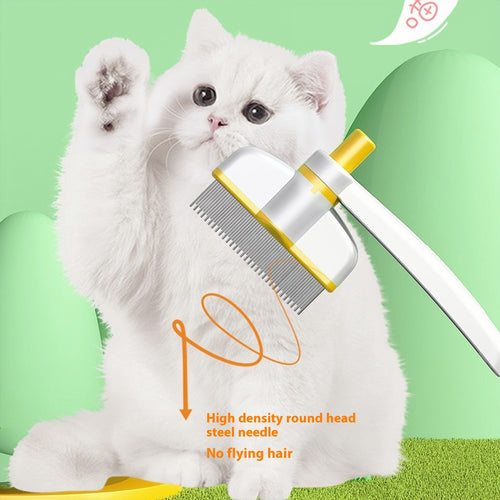Cat Comb Hair Removal with Rotating Head