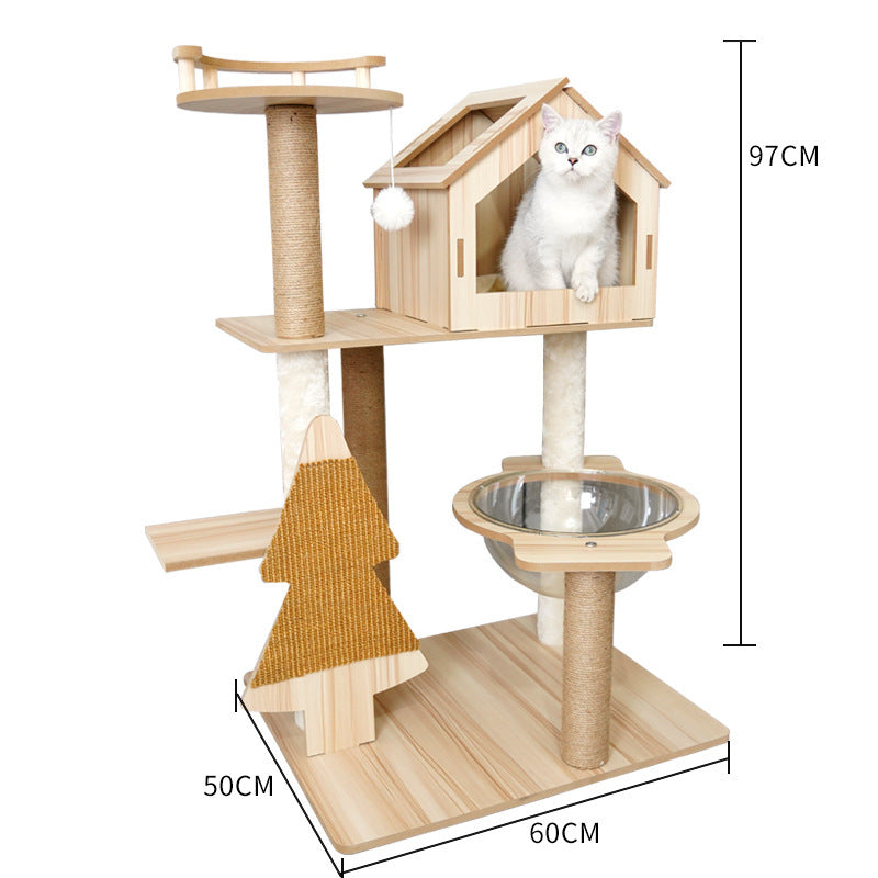 Cat Tree Cat Crawl Cat Nest Cat Scratching Board Pet Toy Space Capsule