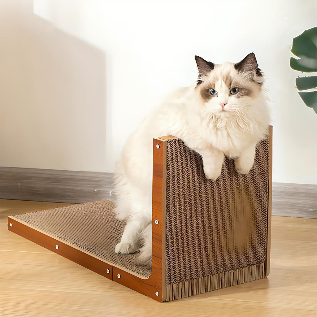 L-shaped Cat Scratching And Leisure Board, Suitable For Cat Owners And Pet-friendly