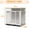 Large Furniture Style Dog Wooden Kennel With Divider
