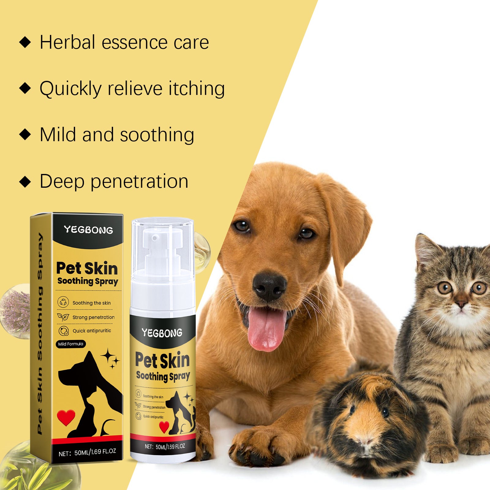 Pet Skin Soothing Spray Gentle Relief