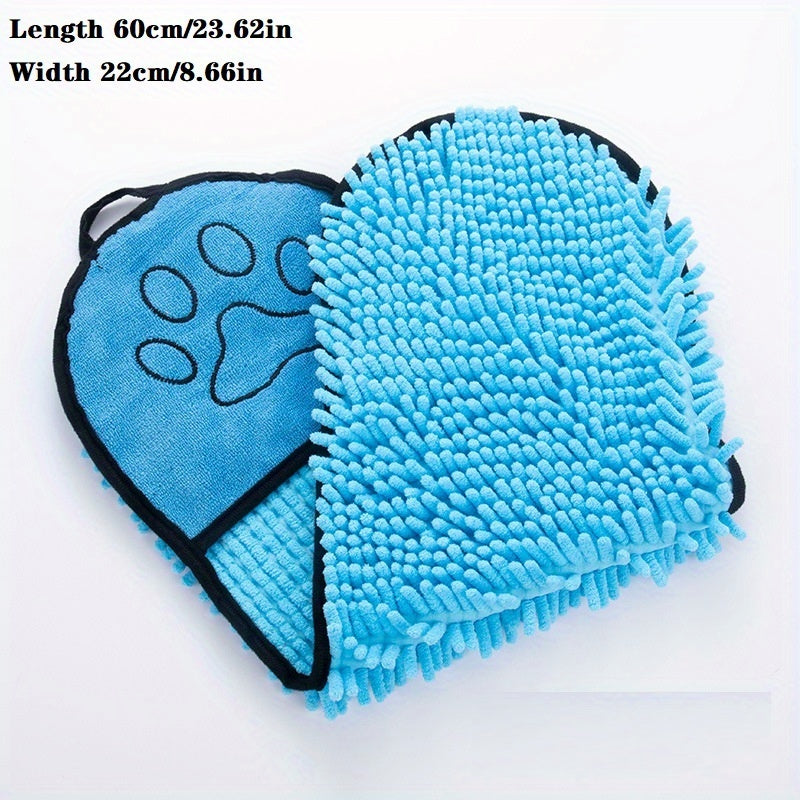 Absorbent Dog Towel - Microfiber Quick Drying Towel Machine Washable With Hand Pockets