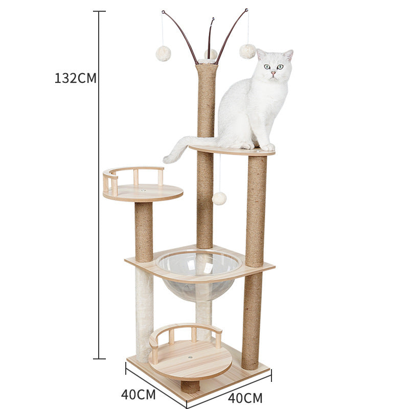 Cat Tree Cat Crawl Cat Nest Cat Scratching Board Pet Toy Space Capsule