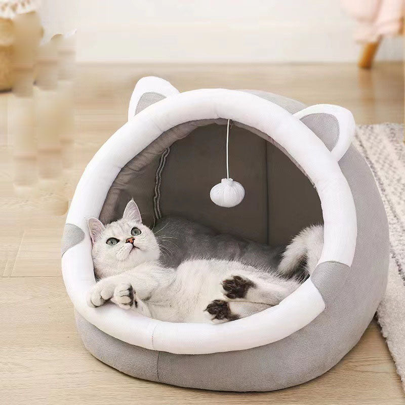 Warm Cute Enclosed Cat Nests