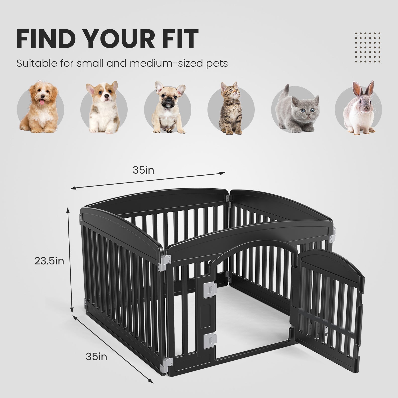 Indoor or Outdoor Dog Cat Game Fence Is Safe And Reliable,