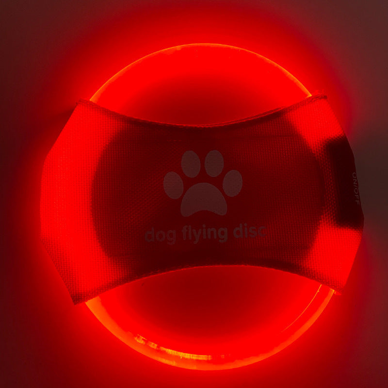 Dog Flying Discs Light Glowing LED LuminousTraining Interactive Toys Game Flying Discs Dog Toy Pet Dog Accessories Pet Products