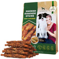Smoked Rawhide Sticks Wrapped Chicken Dog Natural Chew Treats Grain Free Organic Meat Healthy Human Grade Dried Snacks In Bulk
