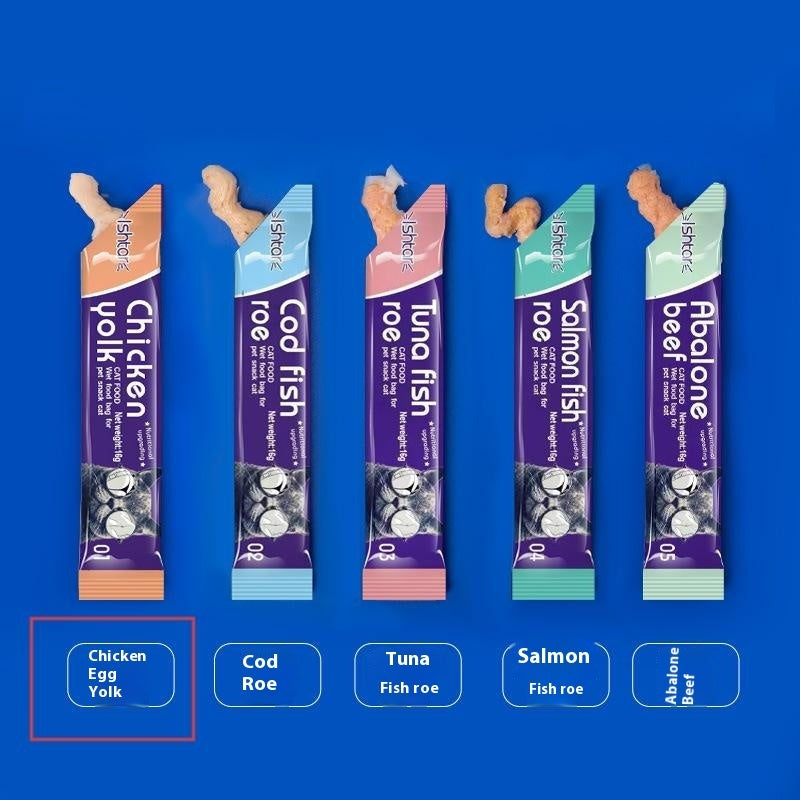 Cat Strip Kittens Nutrition Fat Hair Chin Wet Food Package Cat Snacks