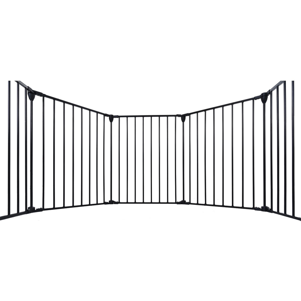 150 Adjustable Safety Gate 6 Panels Play Yard Metal Doorways Fireplace Fence Christmas Tree Fence G