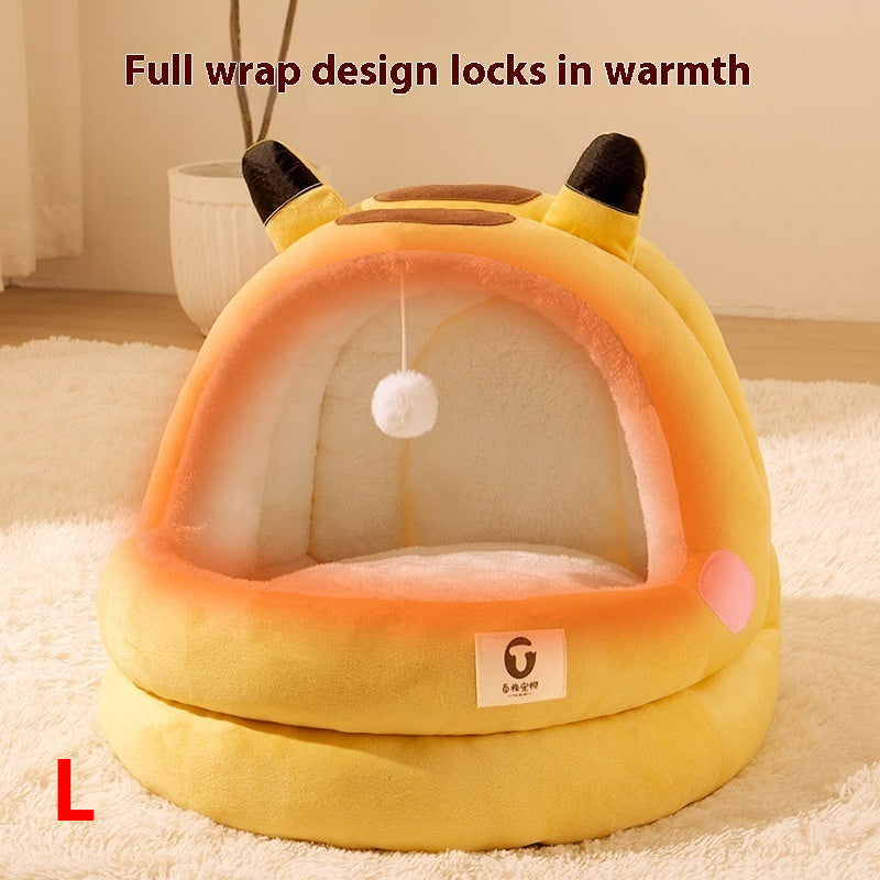 Cat Nest Four Seasons Universal Winter Warm Semi-closed Bed