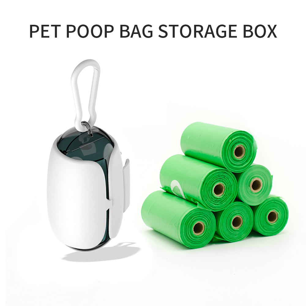 Dog Poop Bag Holder And Dispenser with Leash Attachment Biodegradable Dog Poop Bags Dispenser