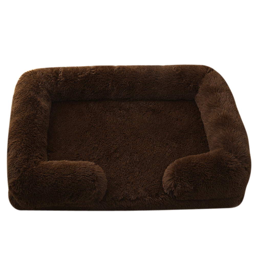 Plush Square Pet Bed Dog Bed Winter
