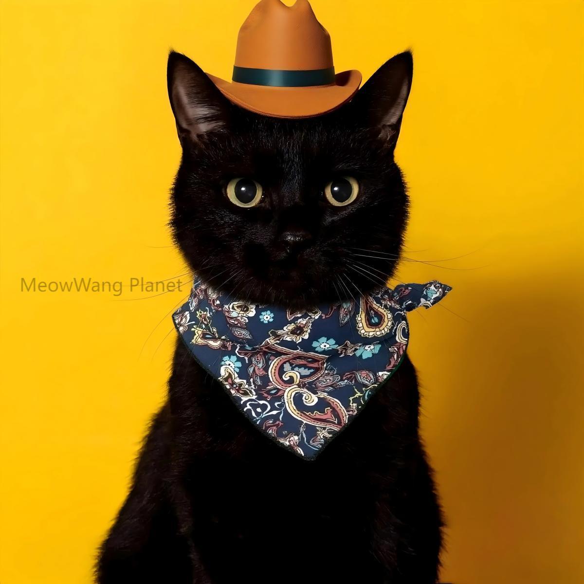 Dog Cat Collar Dog Cat Bandana Handmade Premium Quality Cute Pet Hat Scarf Set For Cats Small Dogs Adorable Mini Costume Accessory For Photos Soft Cozy Pet Headgear For Halloween Christmas Daily Dress