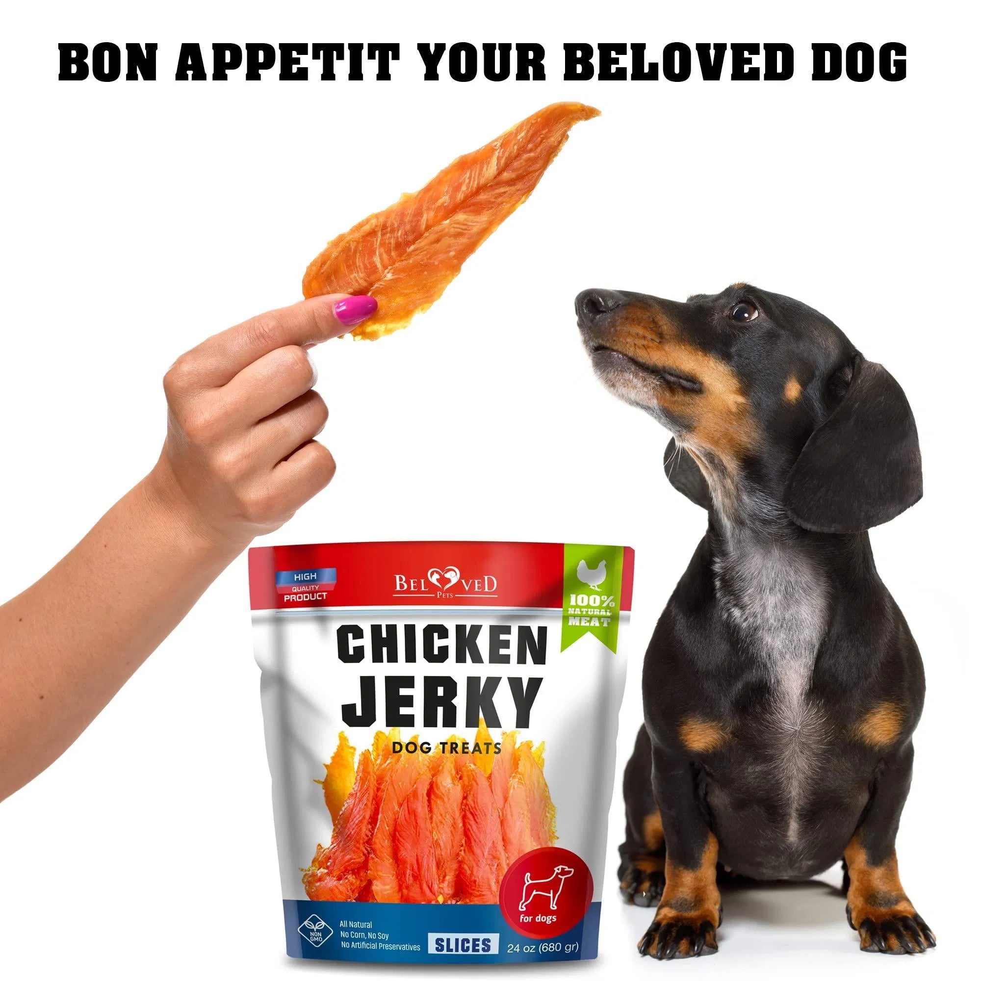 Dog Treats Chicken Jerky 1.5 Lb Human Grade, Grain Free Organic Meat High Protein Dried Strips Best Chews For Dogs