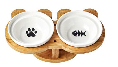 Elevated Ceramic Pet Food Bowl