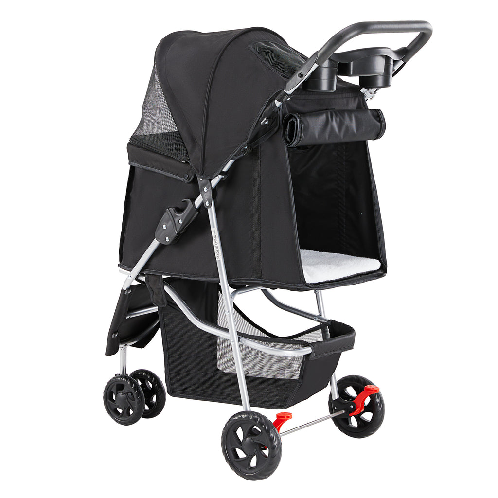 Fold-able Pet Stroller Dog and Cat Carrier Pet Cart