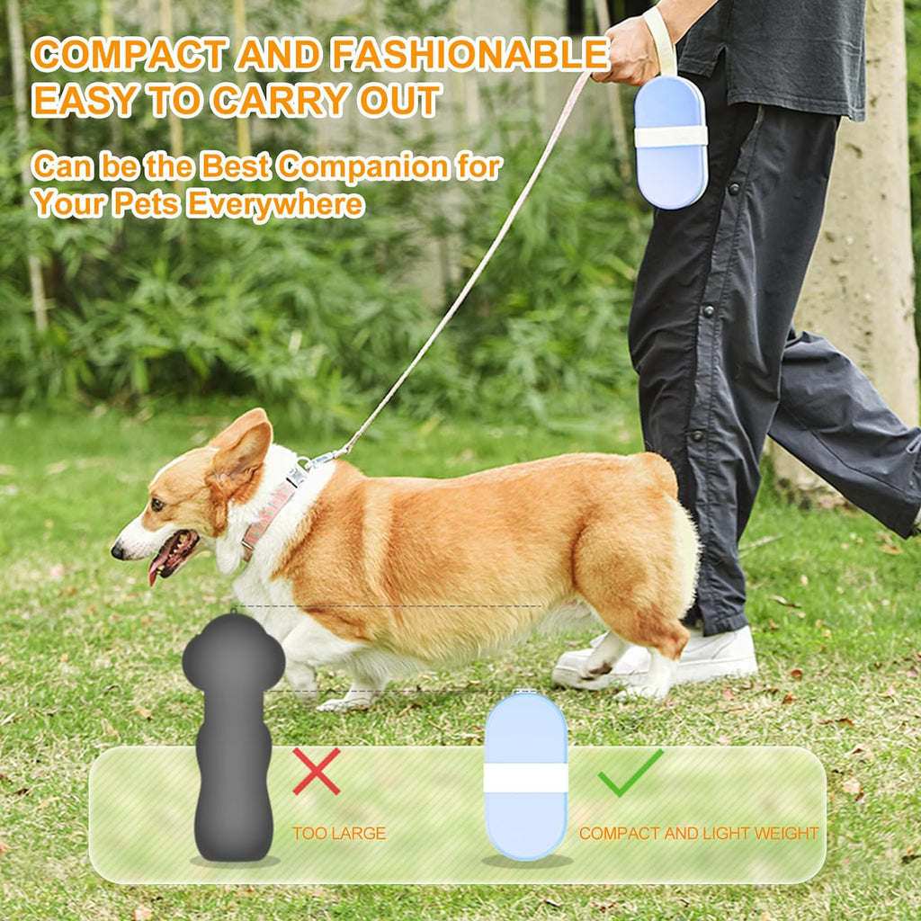 Dog Water Bottle & Bowl 2-in-1 Food Container Large Enough For Dog Treats Steak Sticks Bars Portable Pet Water Dispenser For Hiking Travel Cat Bowls