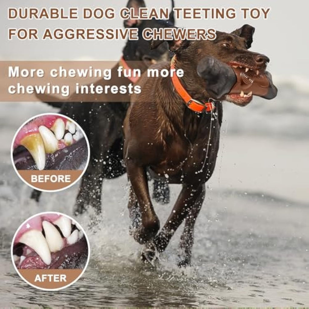 Tough Dog Toys For Aggressive Chewers Large Breed Indestructible - Durable Dog Chew Toys For Large Dogs Bacon Flavor