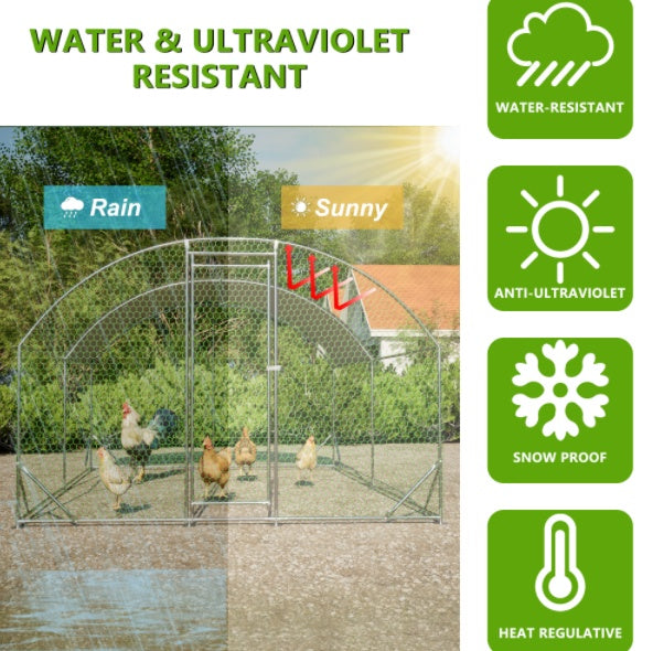 10x13 Foot Dome Chicken Coop