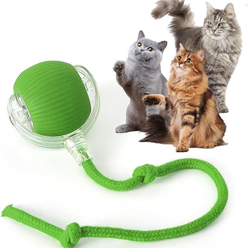 Smart Pet Rolling Ball with Teaser Sensor