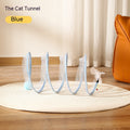Colapsable Cat Spiral Tunnel Toy - Mouse and Feather
