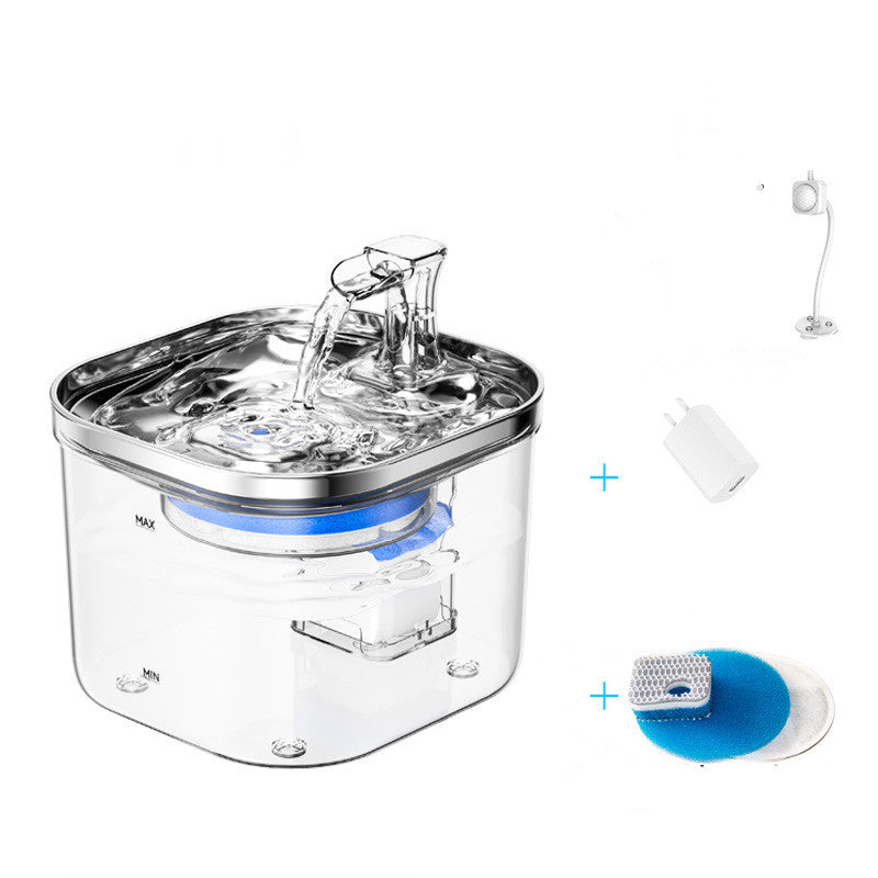 Stainless Steel Automatic Circulation Water Dispenser Intelligent Pet Water Fountain
