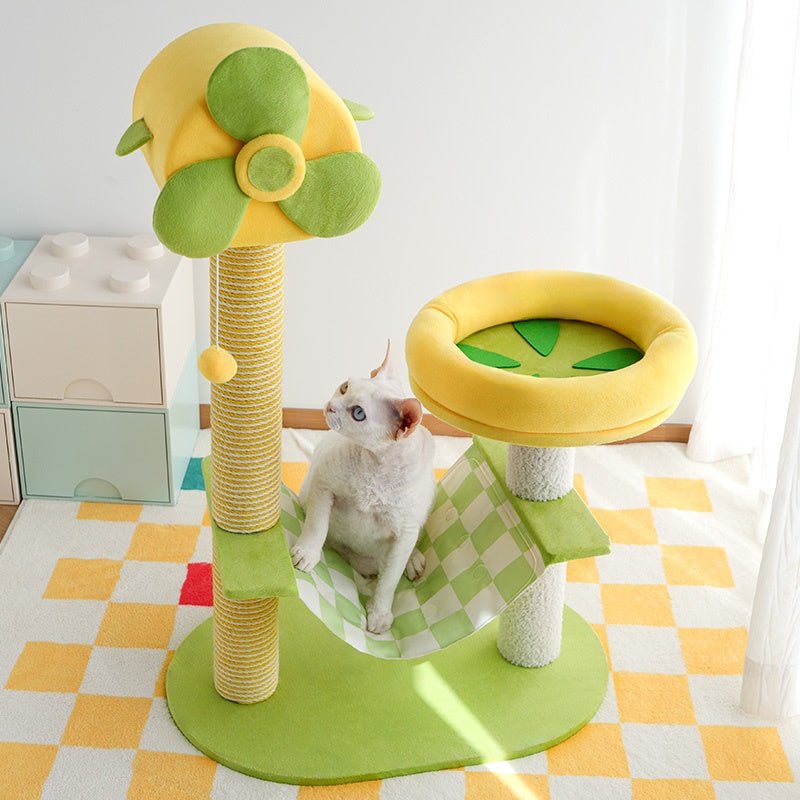 Cat Climbing Frames And Multi-level Cat Towers With Durable Scratching Posts, Comfortable And Fun Jumping Platforms, Hanging Toys, Viewing Perches, Removable Pet Gel Pads, And Hammocks