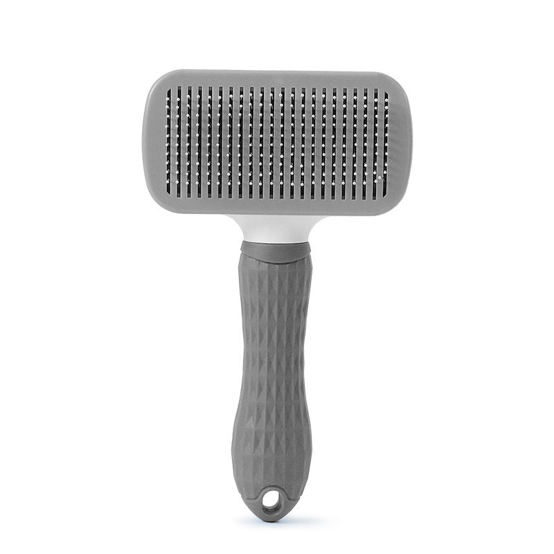 Cat Self-Cleaning Comb Stainless Steel Dog Comb Hair Brush One Key To Remove Floating Artifact